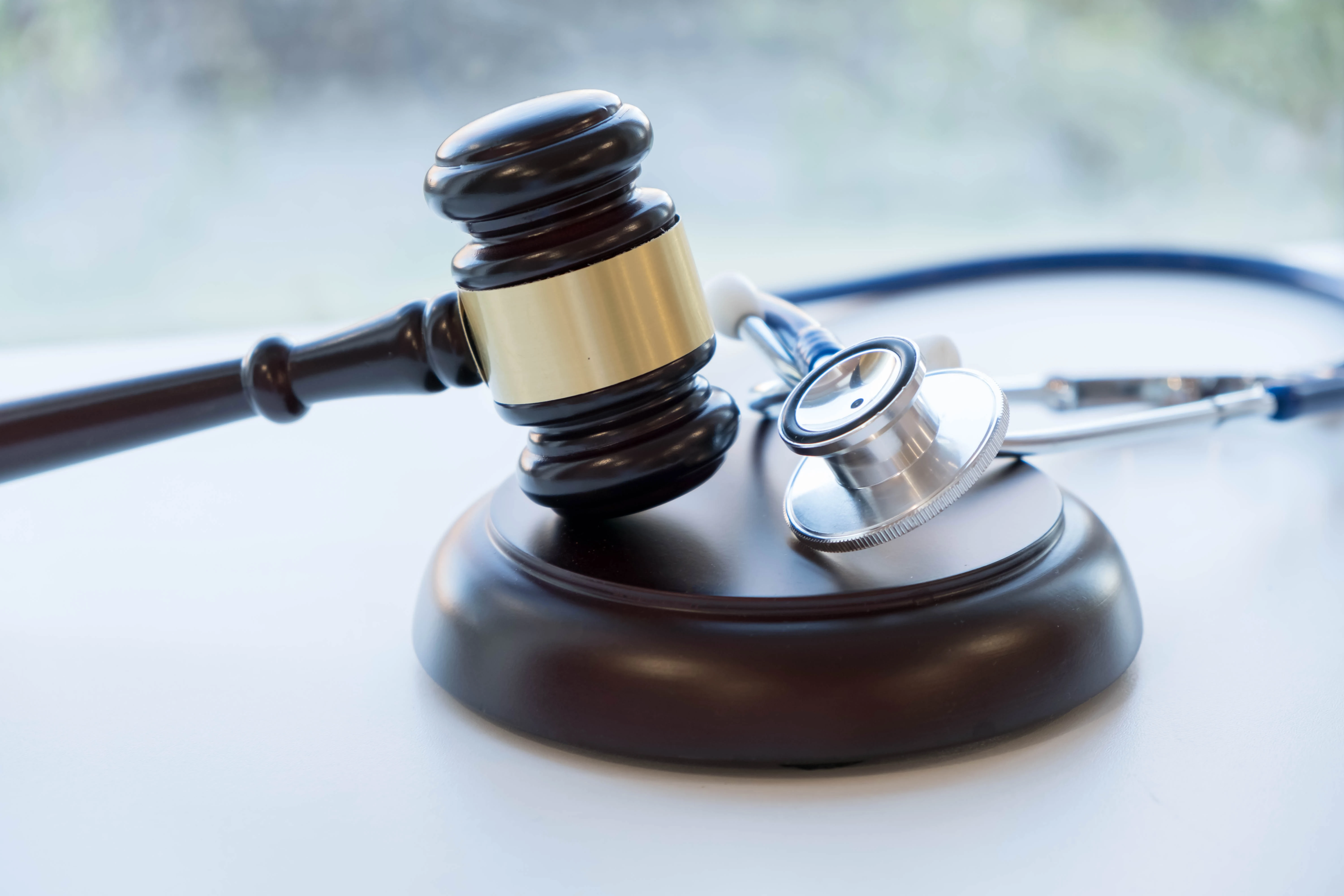 gavel and stethoscope